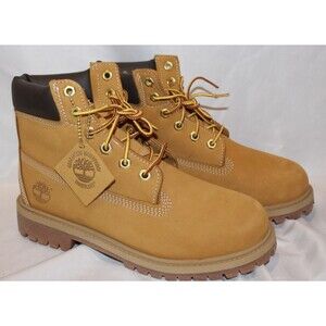 Timberland YOUTH 5.5 WOMEN'S 7 6" Premium Waterproof Boot Wheat NIB